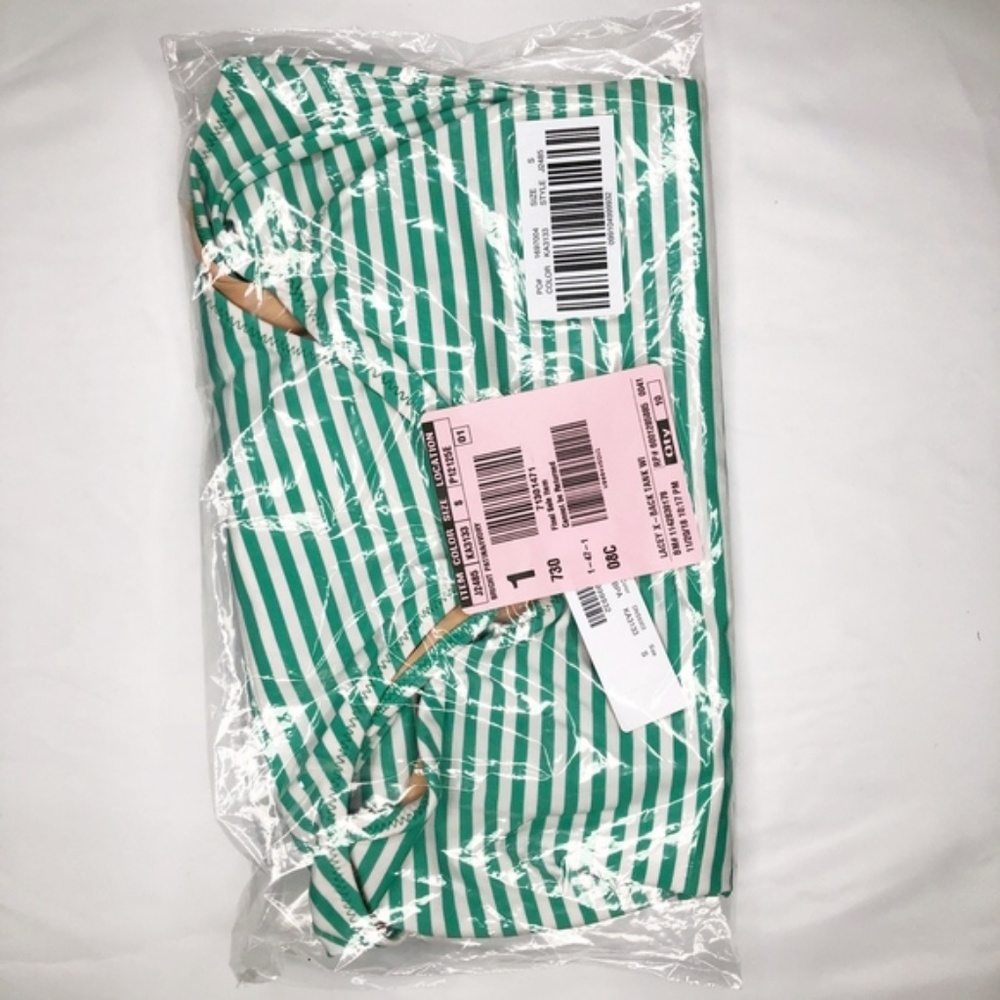 J Crew One Piece Swimsuit Striped X Back S (E10) - Picture 4 of 4